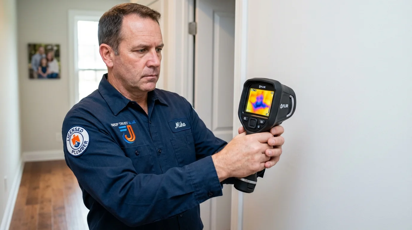 Thermal imaging leak detection by Johns Plumbing LLC in Laverne